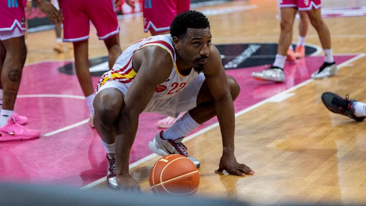 Johnathan Stove Fitness First Wuerzburg Baskets, 22 Telekom Baskets Bonn Fitness First Würzburg Baskets 18 05 2026 Basketball, easyCredit Basketball Bundesliga, Playoffs, Quarterfinals Game 2, GER, Bonn, Telekom Dome Bonn Copyright: HMBxMedia xMarcoxBader