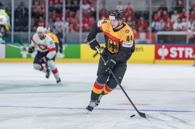 18 05 2026, Zurich, Swiss Life Arena, Ice Hockey World Championships Germany Switzerland, 44 Joshua Samanski Germany Zurich Swiss Life Arena Zurich Switzerland Copyright: xJustPictures.ch StefanxEmchx jp-de-StEm-DSC0027720260518