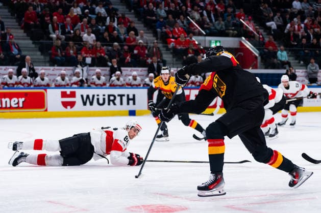 ZURICH, SWITZERLAND - MAY 18: Moritz Seider (Germany, 53) during the Preliminary Round - Group A Match 19 between Germany and Switzerland at the IIHF Ice hockey, Eishockey World Championship, WM, Weltmeisterschaft 2026, Swiss Life Arena on May 18, 2026 in Zurich, Switzerland. Zurich Switzerland Copyright: xTimoxSteinx