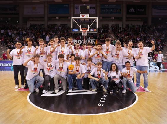 German champion JBBL Team Bonn Cologne at the game Telekom Baskets Bonnvs Fitness First Würzburg Baskets Playoffs Quarterfinals Game 2 Season 2025 26
