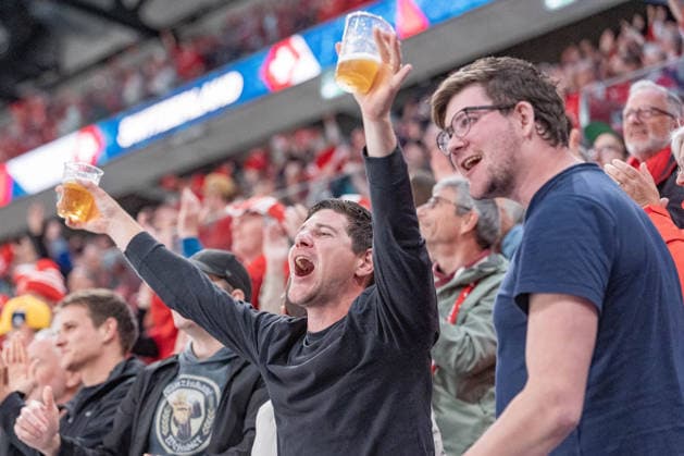 18 05 2026, Zurich, Swiss Life Arena, Ice Hockey World Championships Germany Switzerland, Swiss fan Zurich Swiss Life Arena Zurich Switzerland Copyright: xJustPictures.ch StefanxEmchx jp-de-StEm-DSC0101620260518