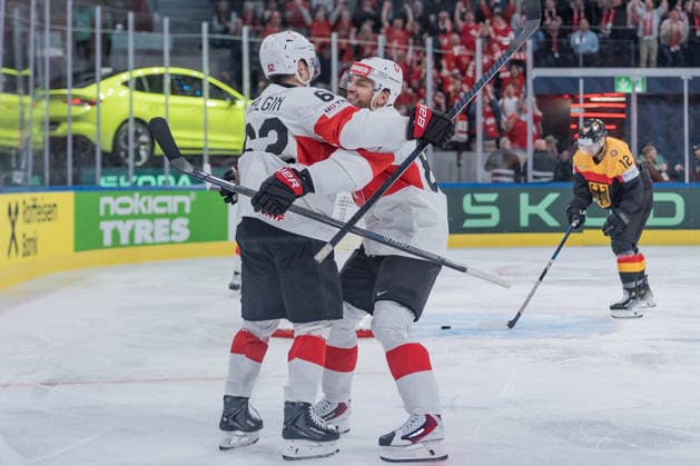 18 05 2026, Zurich, Swiss Life Arena, Ice Hockey World Championships Germany Switzerland, JUbel zum 0 4 85 Sven Andrighetto Switzerland , 62 Denis Malgin Switzerland Zurich Swiss Life Arena Zurich Switzerland Copyright: xJustPictures.ch StefanxEmchx jp-de-StEm-DSC0015720260518