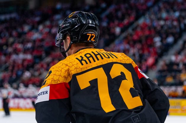 ZURICH, SWITZERLAND - MAY 18: Dominik Kahun (Germany, 72) during the Preliminary Round - Group A Match 19 between Germany and Switzerland at the IIHF Ice hockey, Eishockey World Championship, WM, Weltmeisterschaft 2026, Swiss Life Arena on May 18, 2026 in Zurich, Switzerland. Zurich Switzerland Copyright: xTimoxSteinx