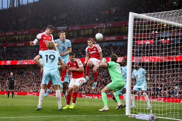 Kai Havertz scores the opening goal for Arsenal Arsenal v Burnley, Football, Premier League, Emirates Stadium, Islington, London, UK - 18 05 2026 EDITORIAL USE ONLY No use with unauthorised audio, video, data, fixture lists, club league logos or live services. Online in-match use limited to 120 images, no video emulation. No use in betting, games or single club league player publications. Copyright: xMattxImpey Shutterstockx 16882378b