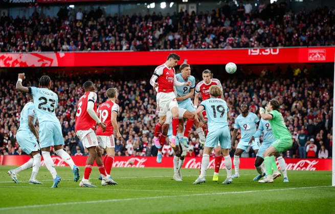 Premier League 2025 26 Arsenal v Burnley Emirates Stadium 18.05.2026 Kai Havertz of Arsenal scores and celebrates 1-0 Premier League 2025 26 Arsenal v Burnley Emirates Stadium 18.05.2026 Photograph By Marc Aspland The Times  Copyright: xMarcxAsplandx NINTCHDBPICT001081980729