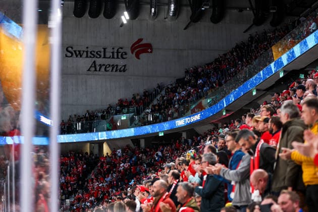 Ice hockey, Eishockey - IIHF WC 2026 ZURICH,SWITZERLAND,18.MAY.26 - ICE HOCKEY - IIHF Ice Hockey World Championship, WM, Weltmeisterschaft 2026, group stage, Germany vs Switzerland. Image shows the fans.  GEPAxpictures xMaticxKlansek