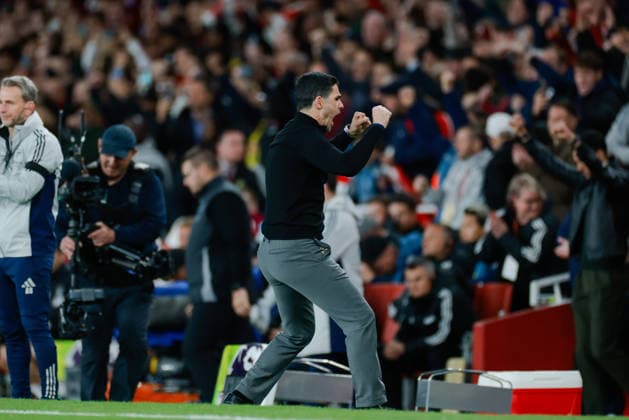 Premier League 2025 26 Arsenal v Burnley Emirates Stadium 18.05.2026 Arsenal manager Mikel Arteta celebrates at the final whistle Premier League 2025 26 Arsenal v Burnley Emirates Stadium 18.05.2026 Photograph By Marc Aspland The Times  Copyright: xMarcxAsplandx NINTCHDBPICT001081987186