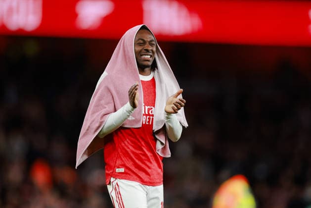 Premier League 2025 26 Arsenal v Burnley Emirates Stadium 18.05.2026 Eberechi Eze of Arsenal at the final whistle Premier League 2025 26 Arsenal v Burnley Emirates Stadium 18.05.2026 Photograph By Marc Aspland The Times  Copyright: xMarcxAsplandx NINTCHDBPICT001081987810