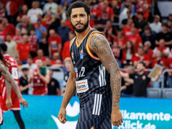 Joel Soriano ratiopharm Ulm, 12 , single picture, single photo, portrait, portraet, BMA365 Bamberg Baskets vs ratiopharm Ulm, basketball, easyCredit BBL, playoff quarterfinals, game 2, 18 05 2026 BMA365 Bamberg Baskets vs ratiopharm Ulm, basketball, easyCredit BBL, playoff quarterfinals, game 2, 18 05 2026 Bamberg Copyright: xEibner-Pressefoto G.xSantemizx EP_EER