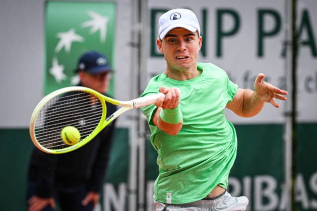 May 18, 2026, Paris, France, France: Dalibor SVRCINA of Czech Republic during the first qualifying day of the Roland-Garros 2026, French Open 2026, Grand Slam tennis tournament at Roland-Garros Stadium on May 18, 2026 in Paris, France. Paris France - ZUMAm308 20260518_zsp_m308_100 Copyright: xMatthieuxMirvillex