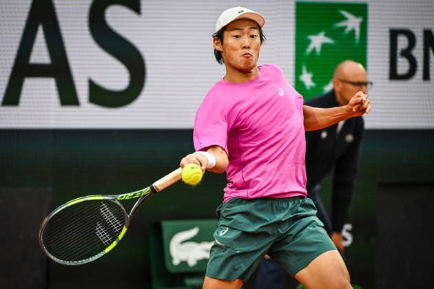May 18, 2026, Paris, France, France: Chun-Hsin TSENG of Chinese Taipei during the first qualifying day of the Roland-Garros 2026, French Open 2026, Grand Slam tennis tournament at Roland-Garros Stadium on May 18, 2026 in Paris, France. Roland Garros 2026 - Qualifying Day 1  - ZUMAm308 20260518_zsp_m308_107 Copyright: xMatthieuxMirvillex
