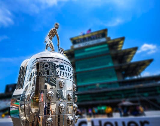May 18, 2026, Indianapolis, Indiana, USA: The Borg-Warner Trophy during Mondays photo session at the Indianapolis Motor Speedway. Monday, May 18, 2026. Indiana Sports - May 18, 2026  - ZUMAr44_ 20260518_zsp_r44_003 Copyright: xThomasxJ.xRussox