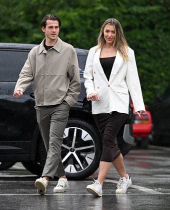 18 05 2026, xophax, Soccer 1 Bundesliga, Cologne Cologne , 1 FC Koeln end of season summer break end of season in the Cologne Flora Jakub Kaminski 1 FC Cologne and girlfriend Monika Koeln