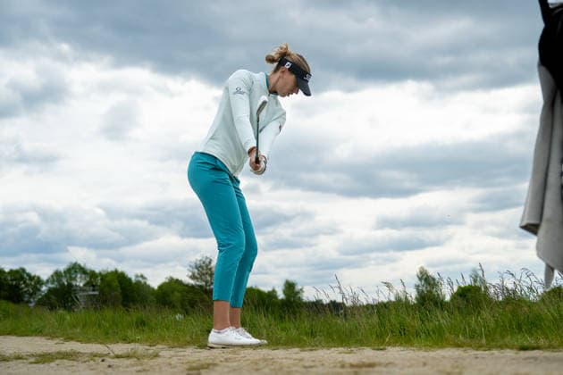 Amundi German Masters - Fourth Round Chiara Noja of Germany hits out of the rough on the 12th hole during the final round of the Amundi German Masters at Green Eagle Golf Courses in Hamburg, Germany, on May 17, 2026. Hamburg Germany  Copyright: xAndyxAstfalckx originalFilename:astfalck-amundige260518_npEfC.jpg