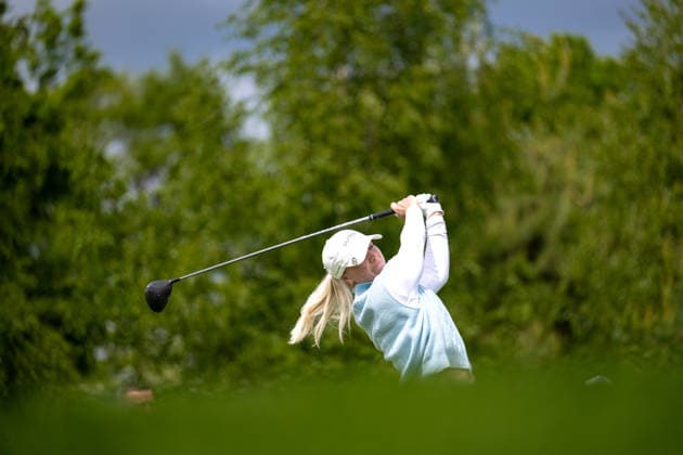 Amundi German Masters - Fourth Round Dorthea Forbrigd of Norway drives from the tee of the 11th hole during the final round of the Amundi German Masters at Green Eagle Golf Courses in Hamburg, Germany, on May 17, 2026. Hamburg Germany  Copyright: xAndyxAstfalckx originalFilename:astfalck-amundige260518_npOb0.jpg