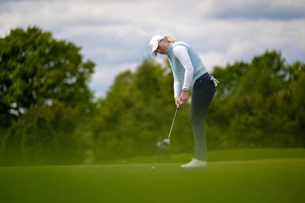 Amundi German Masters - Fourth Round Dorthea Forbrigd of Norway putts on the green of the 11th hole during the final round of the Amundi German Masters at Green Eagle Golf Courses in Hamburg, Germany, on May 17, 2026. Hamburg Germany  Copyright: xAndyxAstfalckx originalFilename:astfalck-amundige260518_np6LL.jpg