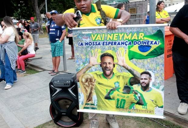 RECORD DATE NOT STATED The announcement of the Brazilian national team, Nationalteam s squad brings fans together at the Museum of Tomorrow in Rio de Janeiro. Rio de Janeiro (RJ), 05 18 2026 Football Brazilian National Team Call-up Fans watch the Brazilian national team call-up at the Museum of Tomorrow and ask for the presence of striker Neymar on coach Carlo Ancelotti s list, this Monday (18)(Foto: Onofre Veras Thenews2 imago images)  Copyright: xonofrexverasx