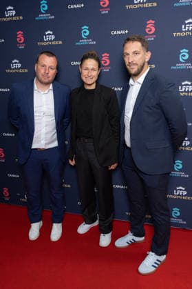 Trophees 2026 - Arkema Premiere Ligue - Paris Guest, Noémie Carage, Jean-Alain Picard attends the awards ceremony of the French Women’s Football Professional League LFFP 2025 2026 season at Pavillon Dauphine on May 18, 2026 in Paris, France. Photo by Nasser Berzane ABACAPRESS.COM Paris France  Copyright: xBerzanexNasser ABACAx
