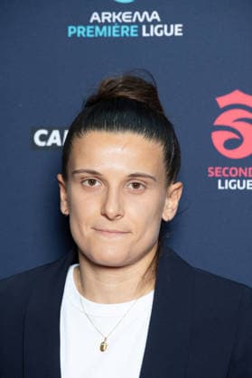 Trophees 2026 - Arkema Premiere Ligue - Paris Mathilde Bourdieu attends the awards ceremony of the French Women’s Football Professional League LFFP 2025 2026 season at Pavillon Dauphine on May 18, 2026 in Paris, France. Photo by Nasser Berzane ABACAPRESS.COM Paris France  Copyright: xBerzanexNasser ABACAx
