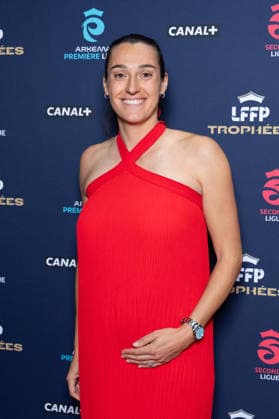 Trophees 2026 - Arkema Premiere Ligue - Paris Caroline Garcia pregnant attends the awards ceremony of the French Women’s Football Professional League LFFP 2025 2026 season at Pavillon Dauphine on May 18, 2026 in Paris, France. Photo by Nasser Berzane ABACAPRESS.COM Paris France  Copyright: xBerzanexNasser ABACAx