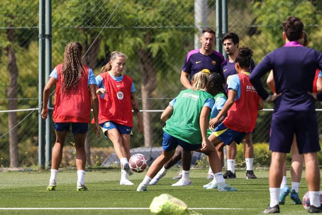 May 19, 2026, Sant Joan Despi, Barcelona, SPAIN: Claudia Pina Medina during the training day of FC Barcelona, Barca ahead UEFA Women Champions League 2025 26, Final football match against OL Lyonnes at Ciutat Esportiva Joan Gamper on May 19, 2026 in Sant Joan Despi, Barcelona, Spain. Sant Joan Despi SPAIN - ZUMAa181 20260519_zaa_a181_003 Copyright: xJavierxBorregox