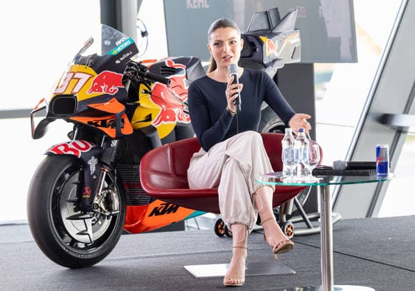 MOTORSPORTS - MotoGP, GP of Austria 2026 SPIELBERG,AUSTRIA,19.MAY.26 - MOTORSPORTS - MotoGP, Grand Prix of Austria, Red Bull Ring, preview, media day. Image shows presenter Alina Marzi.  GEPAxpictures xHaraldxSteiner