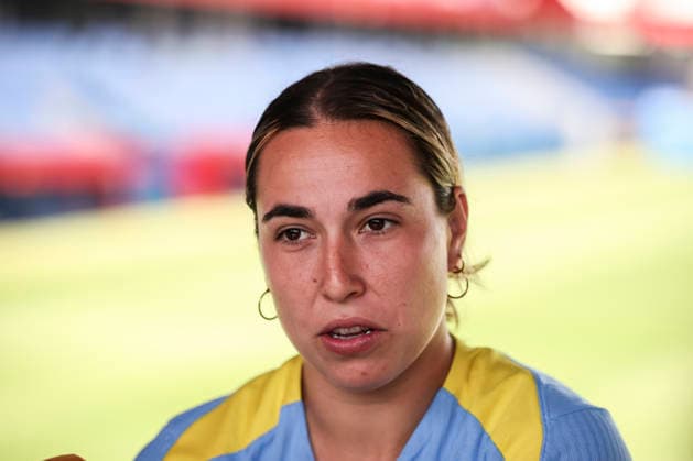 May 19, 2026, Sant Joan Despi, Barcelona, SPAIN: Catalina Thomas Coll Lluch speaks to the media during the training day of FC Barcelona, Barca ahead UEFA Women Champions League 2025 26, Final football match against OL Lyonnes at Ciutat Esportiva Joan Gamper on May 19, 2026 in Sant Joan Despi, Barcelona, Spain. FC Barcelona Training And Media Day - UEFA Women Champions League 2025 26 Final  - ZUMAa181 20260519_zaa_a181_035 Copyright: xJavierxBorregox
