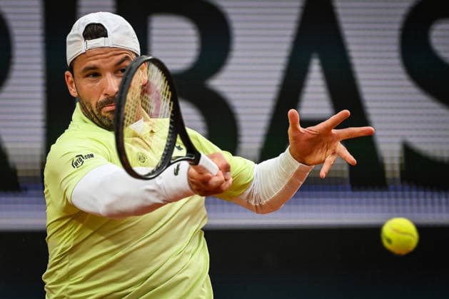 May 19, 2026, Paris, France, France: Grigor DIMITROV of Bulgaria during the second qualifying day of the Roland-Garros 2026, French Open 2026, Grand Slam tennis tournament at Roland-Garros Stadium on May 19, 2026 in Paris, France. Paris France - ZUMAm308 20260519_zsp_m308_013 Copyright: xMatthieuxMirvillex