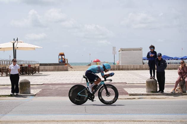 Italy™s Matteo Malucelli of XDS Astana Team during Stage 10, an individual time trial at the Giro d™Italia, from Viareggio to Massa, Italy, Tuesday, May 19, 2026.  Copyright: xMarcoxAlpozzi LaPressex