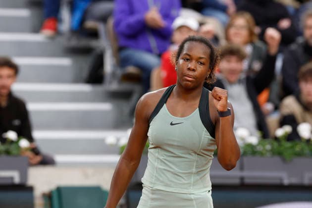 May 19, 2026, Paris, Paris, France: Daphno MPETCHI PERRICARD (FRA) in action during the qualifications day 2 of the tennis Grand Slam of Roland Garros 2026, at Roland Garros Stadium - on April 16 2026 .Paris - France Paris France - ZUMAb253 20260519_zsp_b253_013 Copyright: xLoicxBaratouxx