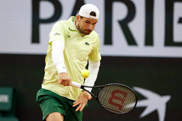 May 19, 2026, Paris, Paris, France: Grigor DIMITROV (BUL) in action during the qualifications day 2 of the tennis Grand Slam of Roland Garros 2026, at Roland Garros Stadium - on April 16 2026 .Paris - France Paris France - ZUMAb253 20260519_zsp_b253_039 Copyright: xLoicxBaratouxx