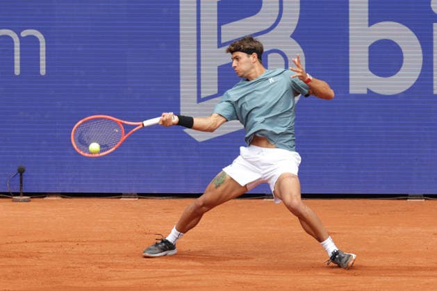 2026 05 19, xFSx, Bitpanda Open Hamburg ATP500, round of 16, mens tennis tournament in Hamburg , Am Rothembaum in Hamburg , Flavio Cobolli ITA plays a forehand Copyright: HMBxMedia FernandoxSoares