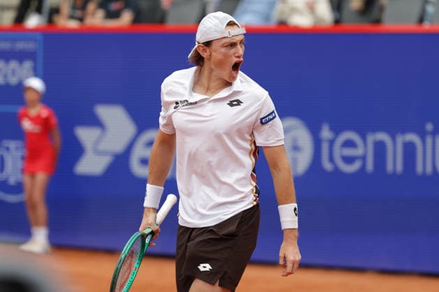 2026 05 19, xFSx, Bitpanda Open Hamburg ATP500, round of 16, mens tennis tournament in Hamburg , Am Rothembaum in Hamburg , Ignacio Buse PER cheering, cheering, cheering, cheering Copyright: HMBxMedia FernandoxSoares