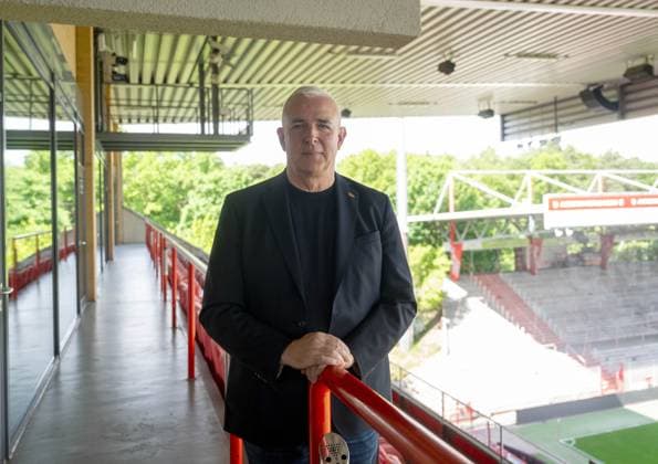 Soccer, Men, Season 2025 2026, 1 Bundesliga, 1 FC Union Berlin, Ordinary General Meeting at Stadion An der Alten Försterei, President Dirk Zingler 1 FC Union in the afternoon in the preliminary talk at Stadion An der Alten Försterei, 19 05 2026, Copyright: xMatthiasxKochx