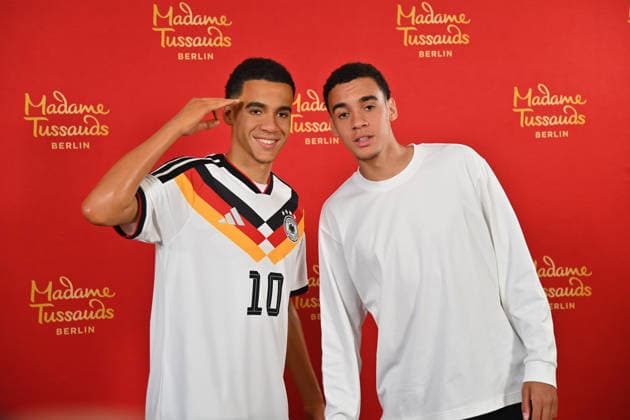 Football, Jamal Musiala unveils his Madame Tussauds wax figure in Munich