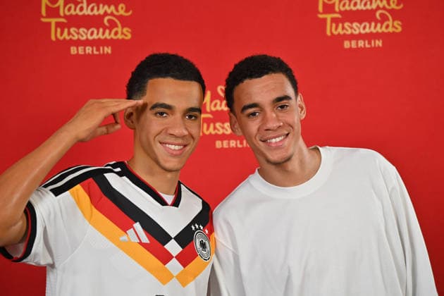 Jamal MUSIALA Bayern Muenchen unveils his wax figure at Madame Tussauds on 19 05 2026 in Munich