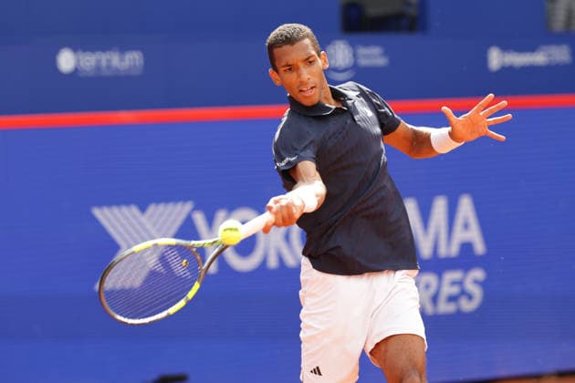 2026 05 19, xFSx, Bitpanda Open Hamburg ATP500, round of 16, mens tennis tournament in Hamburg , Am Rothembaum in Hamburg , Felix Auger Aliassime CAN plays a forehand Copyright: HMBxMedia FernandoxSoares