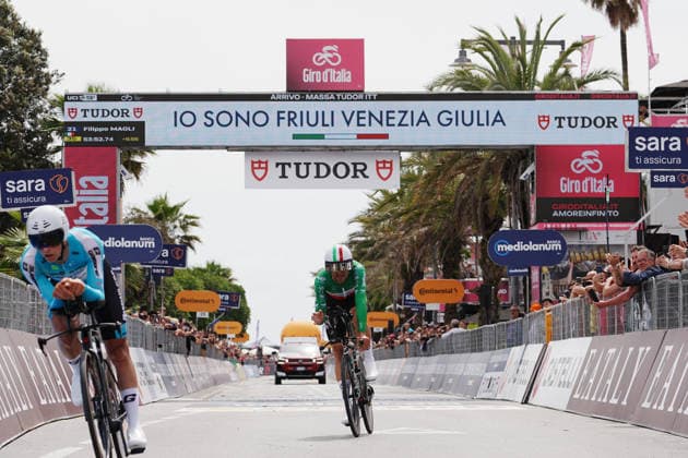 Italy™s Filippo Ganna of Netcompany Ineos during Stage 10, an individual time trial at the Giro d™Italia, from Viareggio to Massa, Italy, Tuesday, May 19, 2026.  Copyright: xGianxMattiaxD Albertox xLaPressex