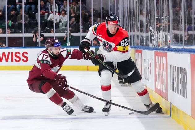 Ice hockey, World Championship, Latvia - Austria