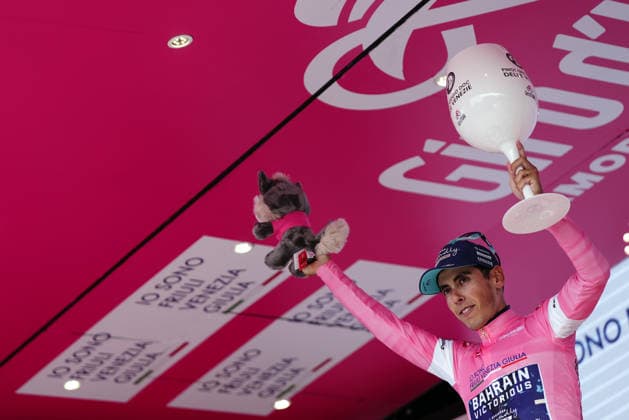 Portugal™s Afonso Oliveira Eulalio of Bahrain Victorious pink jersey during Stage 10, an individual time trial at the Giro d™Italia, from Viareggio to Massa, Italy, Tuesday, May 19, 2026.  Copyright: xFabioxFerrarix xLaPressex