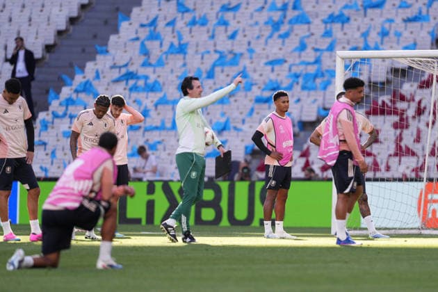 ISTANBUL, TURKIYE ? 19 MAY 2026: Ollie Watkins of Aston Villa F.C. during the training session the day before the UEFA Europa League Final 2026 match between SC Freiburg and Aston Villa F.C. at Besiktas Park on May 19, 2026 in Istanbul, Turkiye. Copyright: xAlexandraxFechetex xSPPx Sportspressphoto_SPR150102