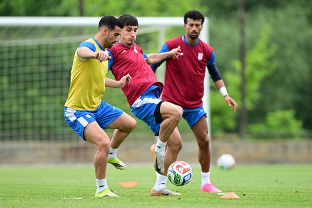Football, National team Iran, Training
