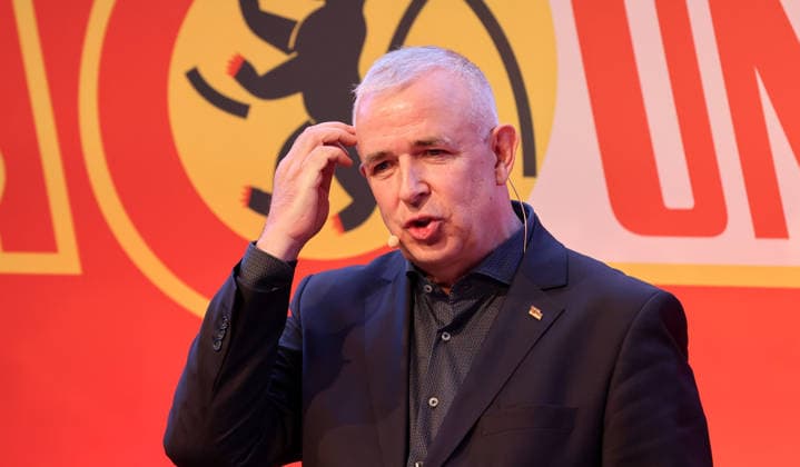 President Dirk Zingler MV General Meeting at Stadion An der Alten Försterei Sport Football Soccer Bundesliga Men DFL Season 2025 2026 19 05 2026 1 FC Union Berlin FCU