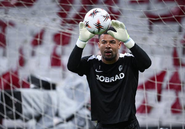 FOOTBALL EUROPA LEAGUE SEASON 2025 2026 Final in Istanbul 19 05 2026 SC Freiburg Aston Villa Training SC Freiburg at Besiktas Park Stadium, Goalkeeper Noah Atubolu