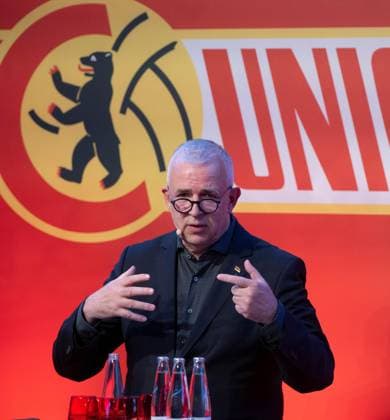 Soccer, Men, Season 2025 2026, 1 Bundesliga, 1 FC Union Berlin, Annual General Meeting at Stadion An der Alten Försterei, President Dirk Zingler 1 FC Union , 19 05 2026, Copyright: xMatthiasxKochx
