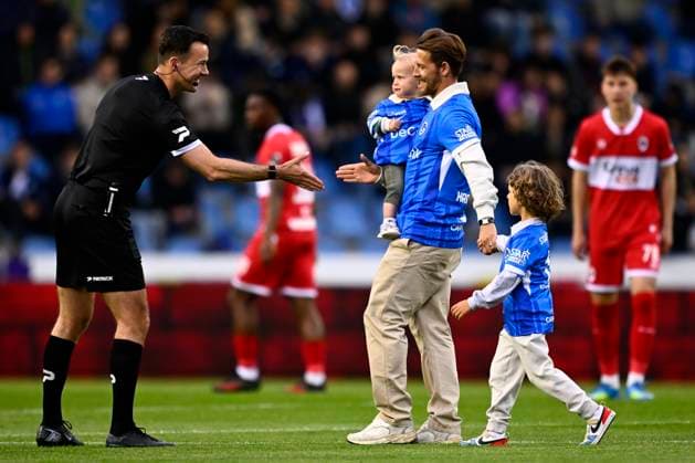KRC Genk v Royal Antwerp FC - Jupiler Pro League Europe Play-Off GENK, BELGIUM - MAY 19 : Hrosovsky Patrik midfielder of KRC Genk during the Jupiler Pro League Europe Play-Off match between KRC Genk and Royal Antwerp FC on May 19, 2026 in Genk, Belgium, 19 05 2026 Genk Belgium  Copyright: xTomasxSiskx