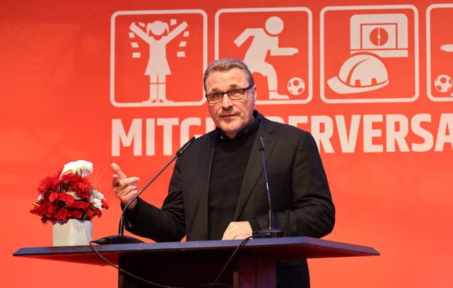 Managing Director Oskar Kosche MV General Meeting at Stadion An der Alten Försterei Sport Football Soccer Bundesliga Men DFL Season 2025 2026 19 05 2026 1 FC Union Berlin FCU