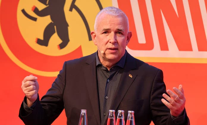 President Dirk Zingler MV General Meeting at Stadion An der Alten Försterei Sport Football Soccer Bundesliga Men DFL Season 2025 2026 19 05 2026 1 FC Union Berlin FCU