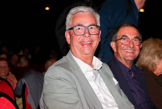 19 05 2026, Germany, Stuttgart, Football ethics in dialog Goal or own goal f l VfB President Dietmar Allgaier, VfB Honorary President Erwin Staudt