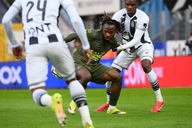 Sporting Charleroi v OH Leuven - Jupiler Pro League Europe Play-Off CHARLEROI, BELGIUM - MAY 19 : Traore Abdoul Karim forward of OH Leuven during the Jupiler Pro League Europe Play-Off match between Sporting Charleroi and OH Leuven on May 19, 2026 in Charleroi, Belgium, 19 05 2026 Charleroi Belgium  Copyright: xVincentxKalutx